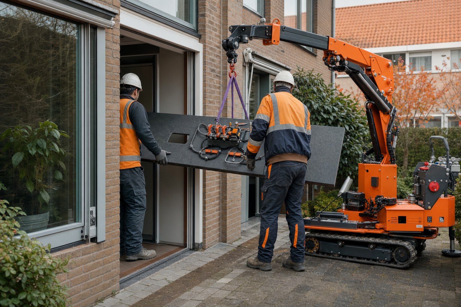 Keukenblad geplaatst met compactkraan